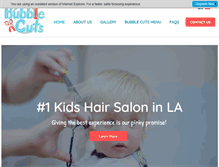 Tablet Screenshot of bubblecuts.com
